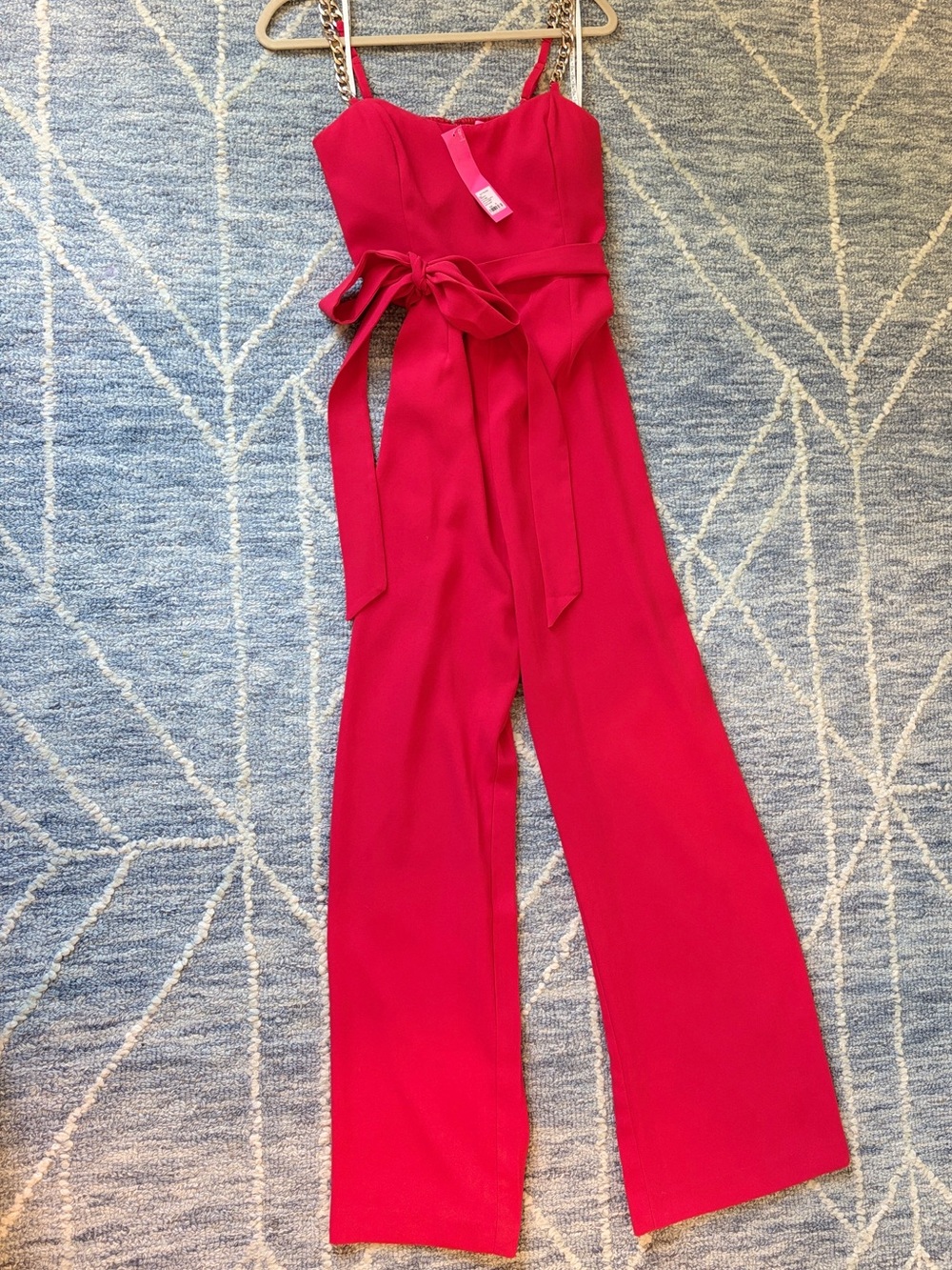 NWT Lilly Pulitzer Zemira Sleeveless Jumpsuit in Amaryllis Red - Size 10
